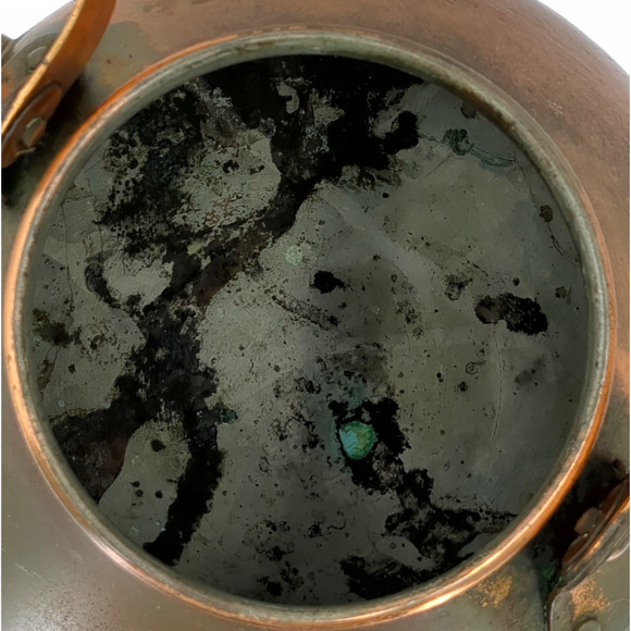 Tagus Copper Vintage Tea Kettle Made in Portugal R 52 Wooden Handle - Picture 10 of 11